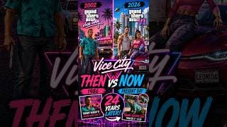 Vice City THEN vs NOW π€― | GTA Vice City vs GTA 6
